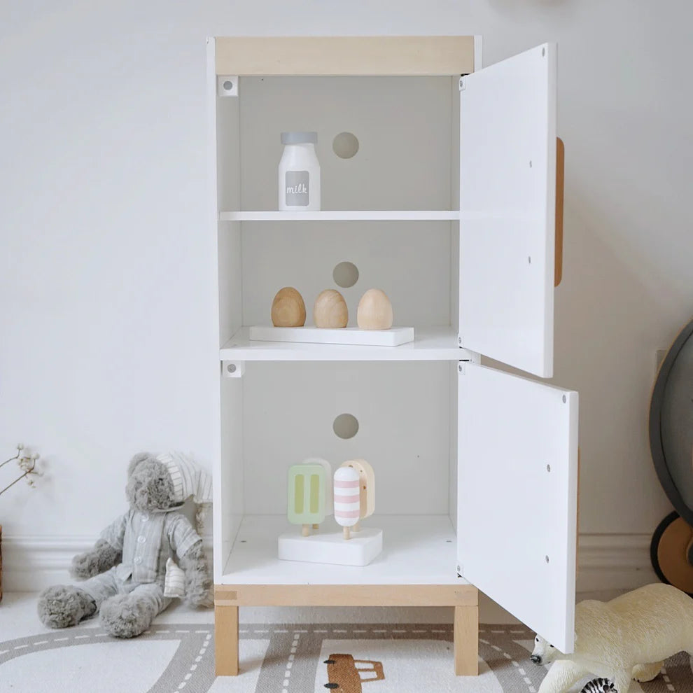 PLAYSET - Wooden Kitchen & Fridge Set