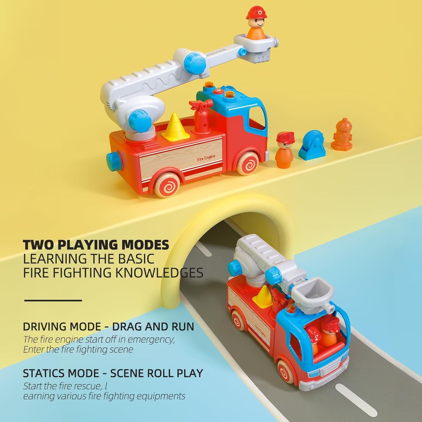 Imagination Express! Wooden Fire Truck