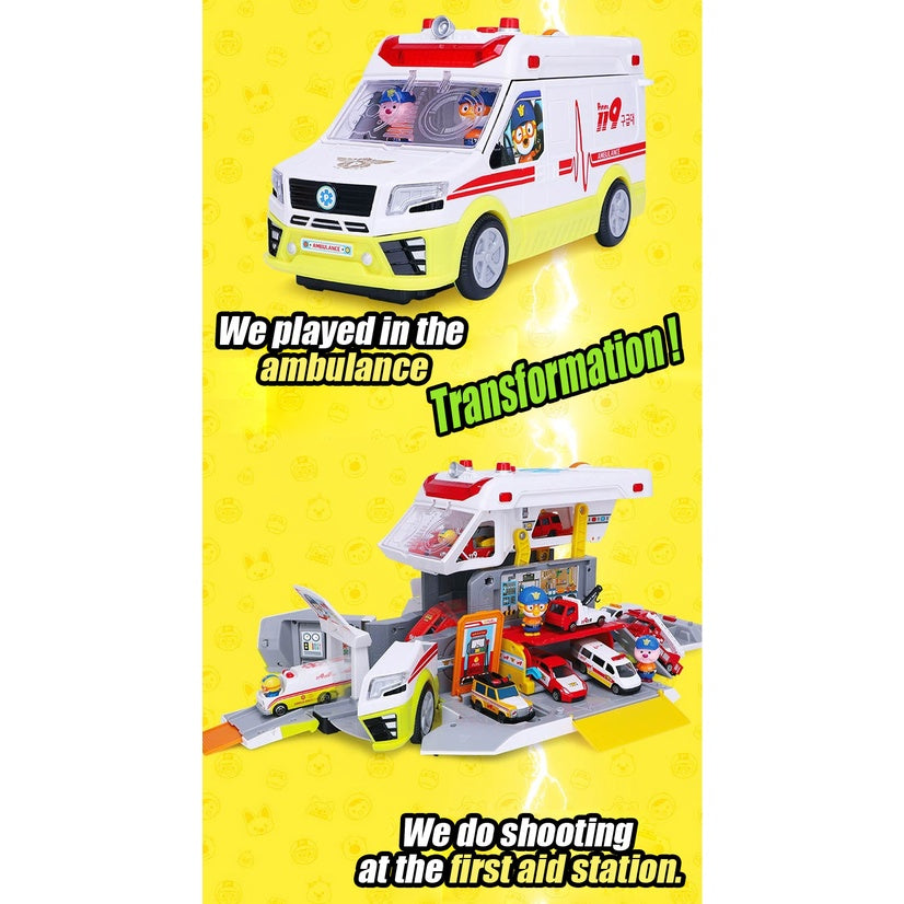 PORORO - Transformation Ambulance Play Set