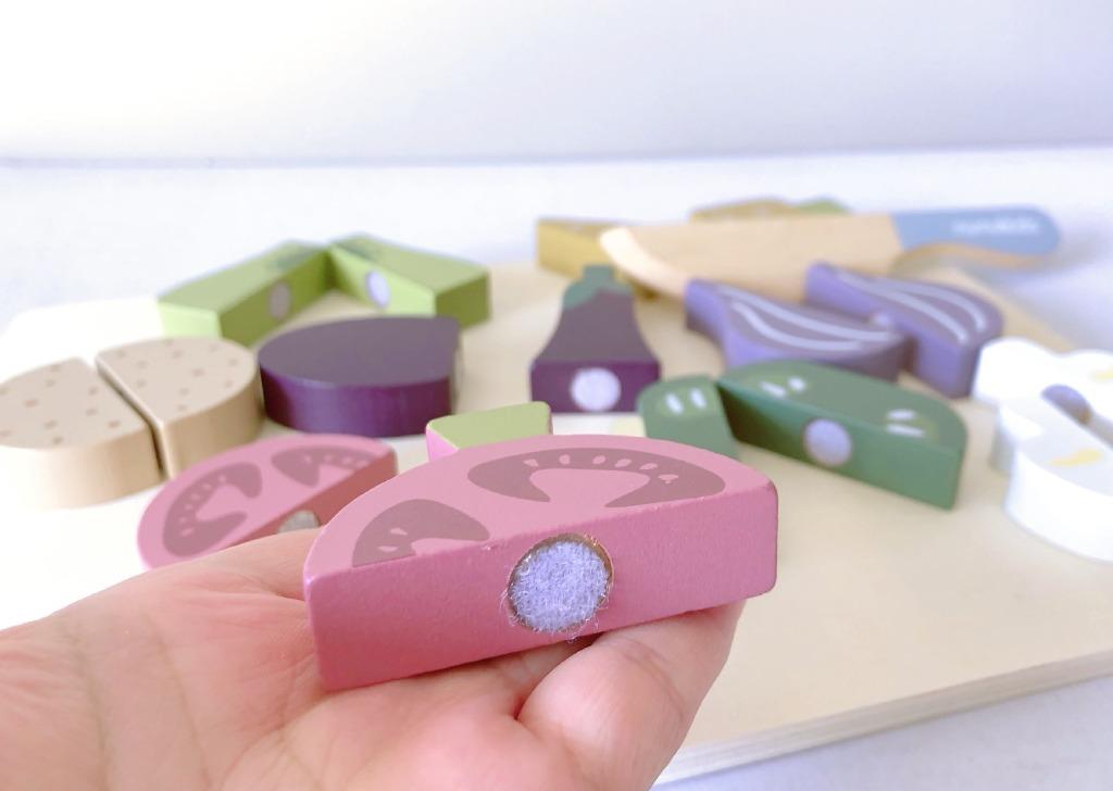 PLAYSET - Wooden Vegetable Cutting Kit