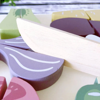 PLAYSET - Wooden Vegetable Cutting Kit