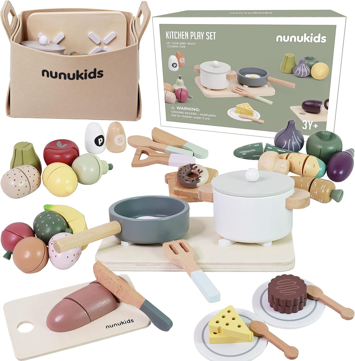 PLAYSET - Wooden Kitchen Play Set