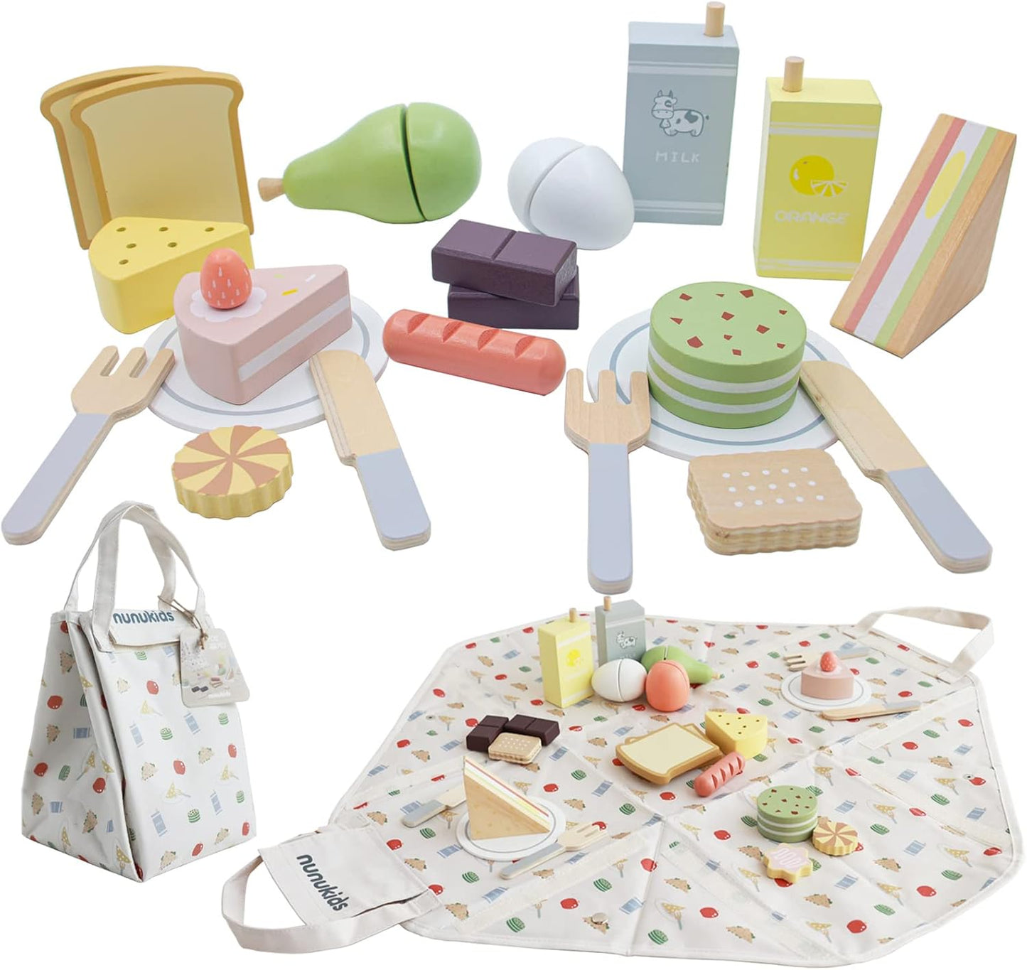 PLAYSET - Wooden Picnic Pack & Play Kit