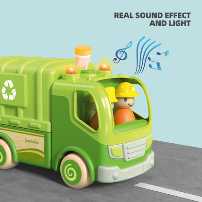 Imagination Express! Wooden Recycling Garbage Truck