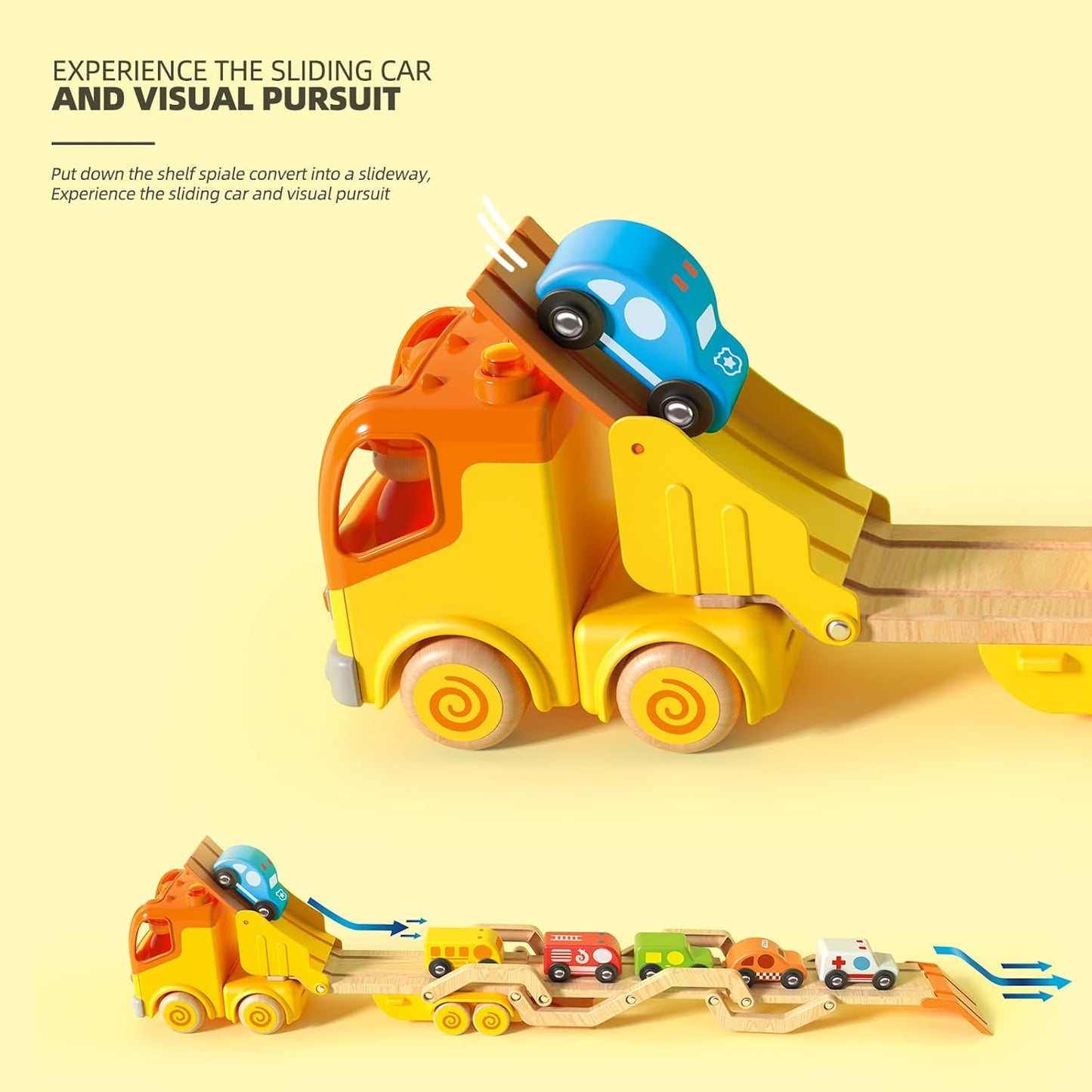 Imagination Express! Wooden Car Carrier Truck