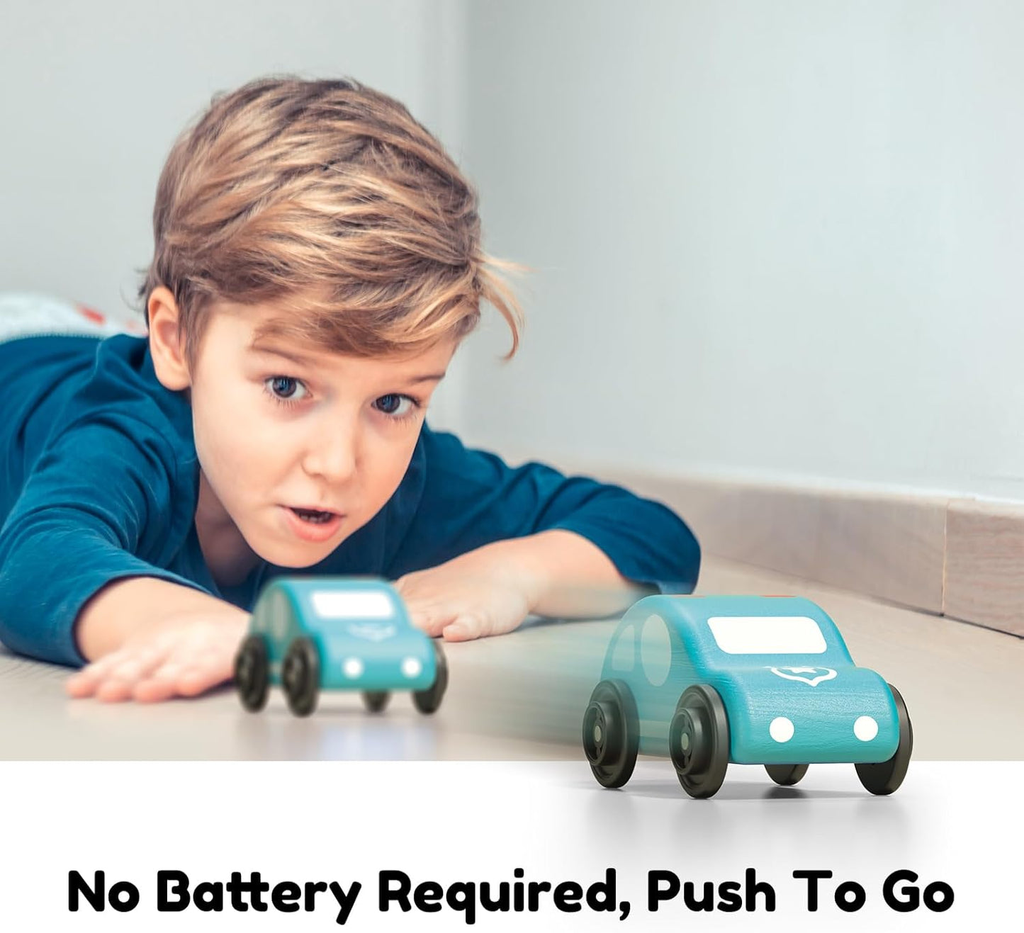 Imagination Express! Push and Go Wooden Mini Cars