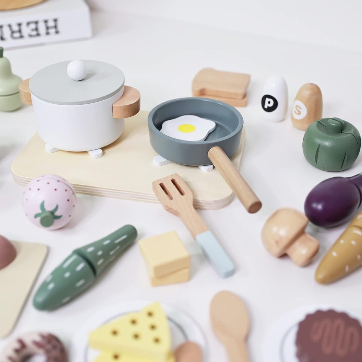 PLAYSET - Wooden Kitchen Play Set