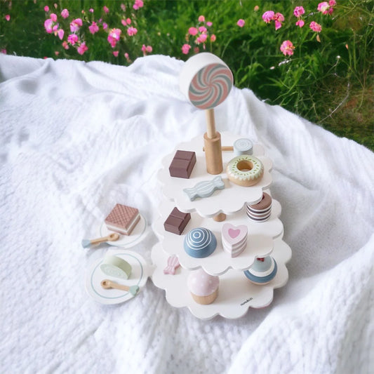 PLAYSET - Wooden High Tea Set