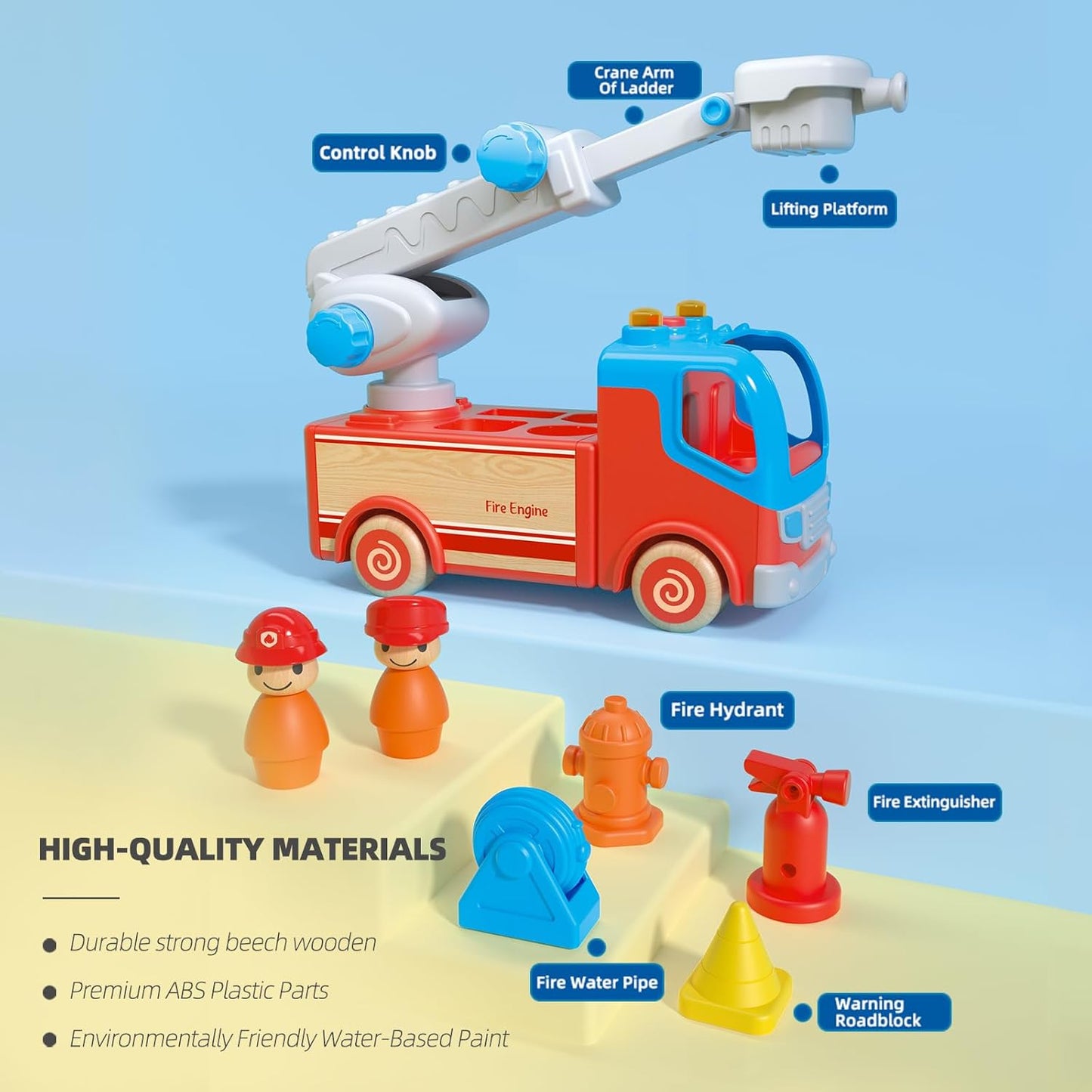 Imagination Express! Wooden Fire Truck