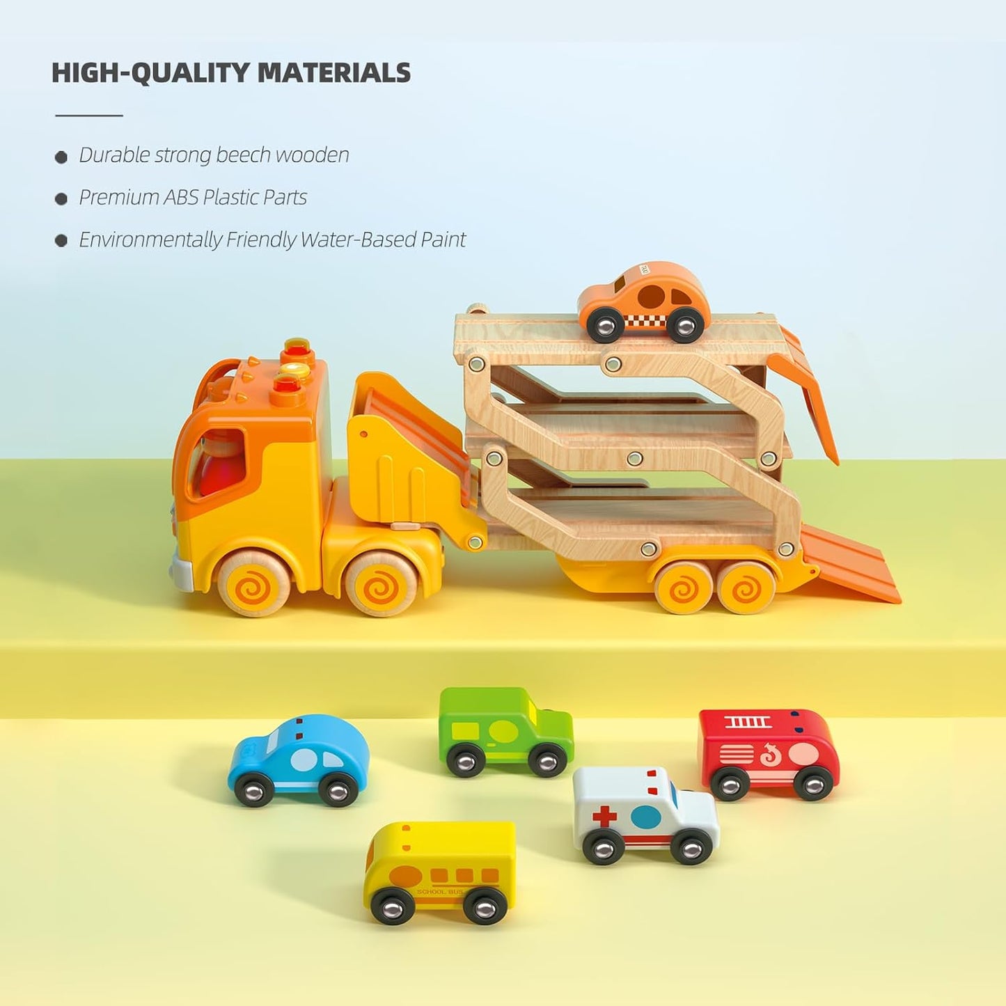 Imagination Express! Wooden Car Carrier Truck
