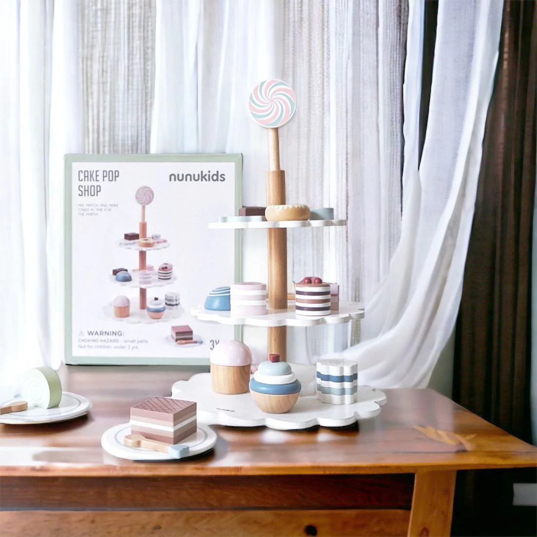 PLAYSET - Wooden High Tea Set