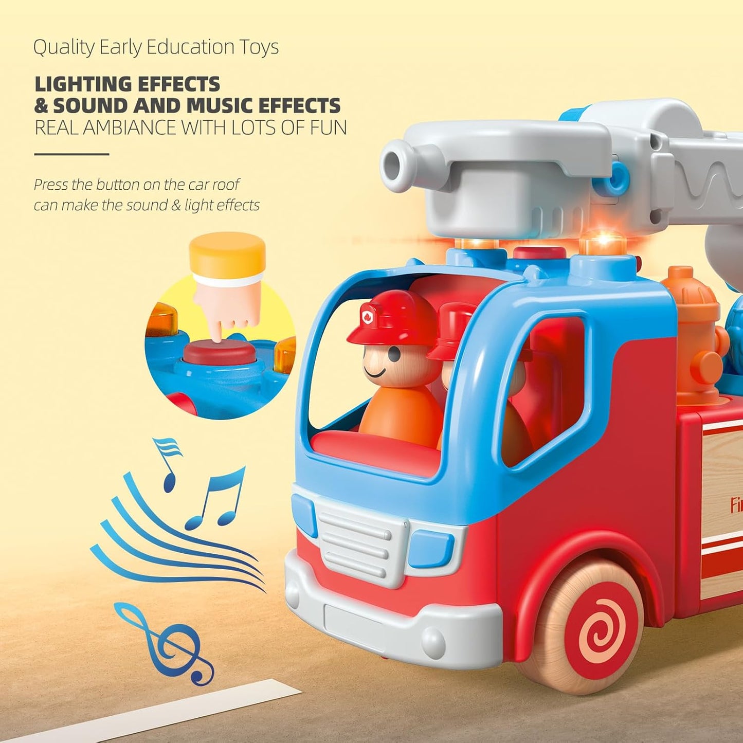 Imagination Express! Wooden Fire Truck