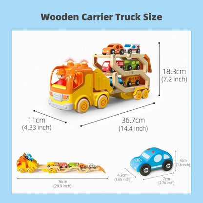 Imagination Express! Wooden Car Carrier Truck