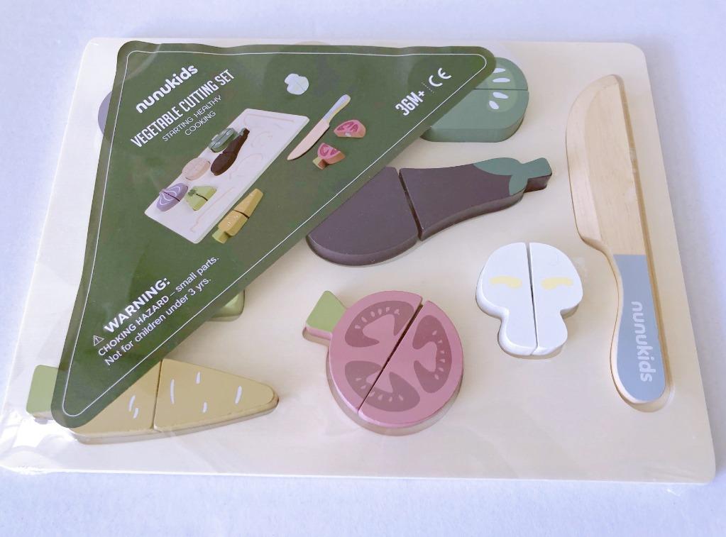 PLAYSET - Wooden Vegetable Cutting Kit