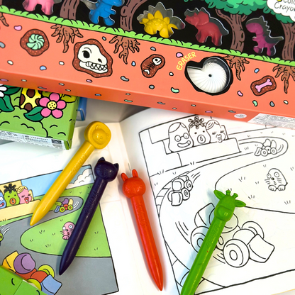 Colour Creatures: Washable & Erasable Crayons (+ Colouring Book)