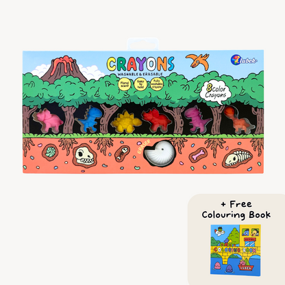Colour Creatures: Washable & Erasable Crayons (+ Colouring Book)