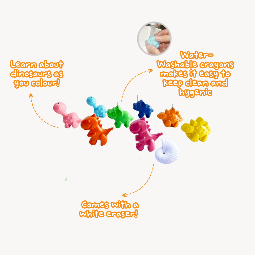Colour Creatures: Washable & Erasable Crayons (+ Colouring Book)