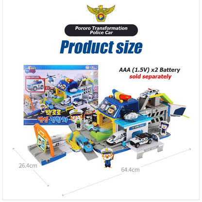 PORORO - Transformation Police Car Play Set