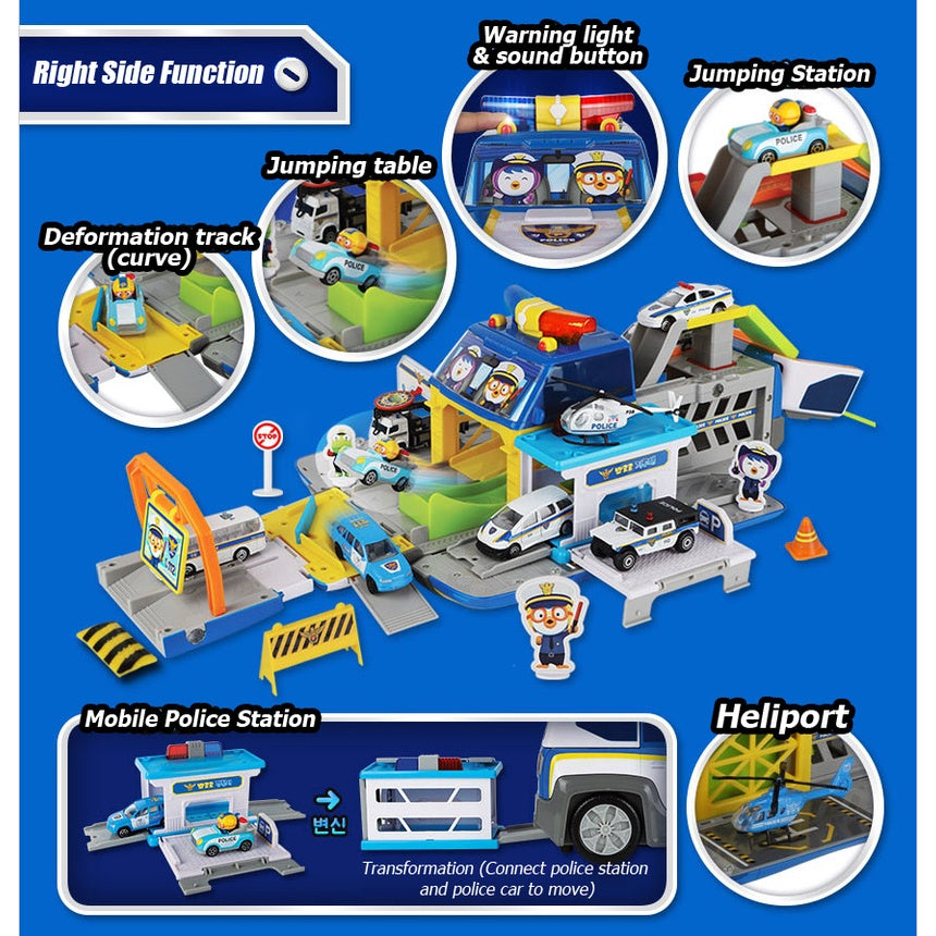 PORORO - Transformation Police Car Play Set