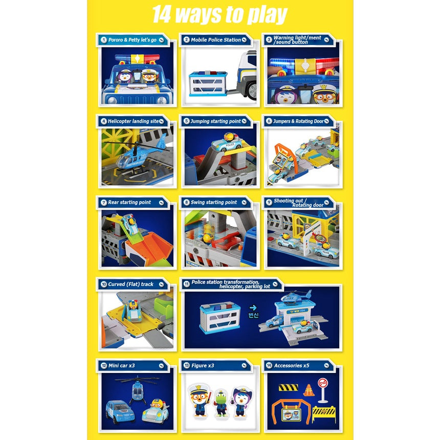 PORORO - Transformation Police Car Play Set
