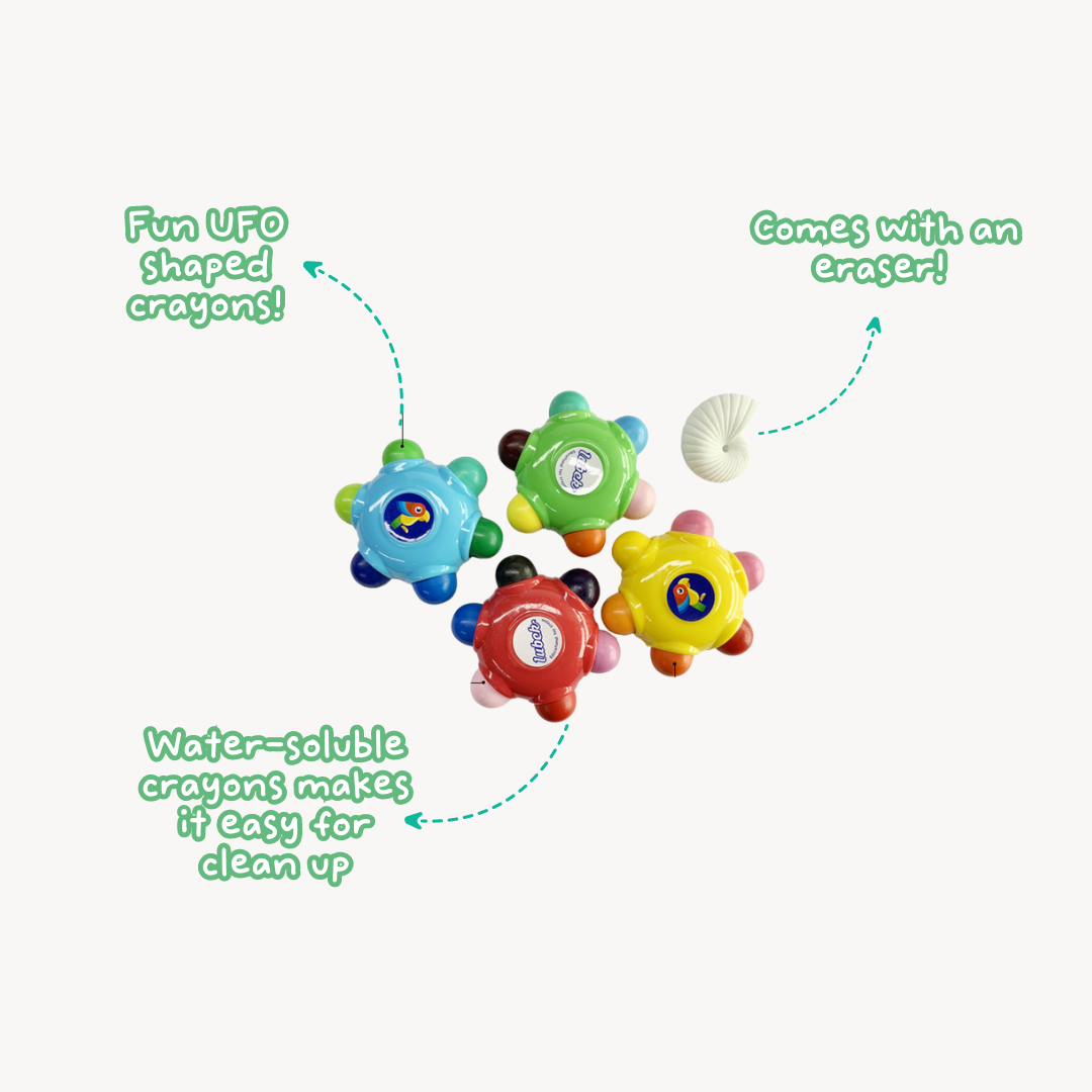Colour Creatures: Washable & Erasable Crayons (+ Colouring Book)