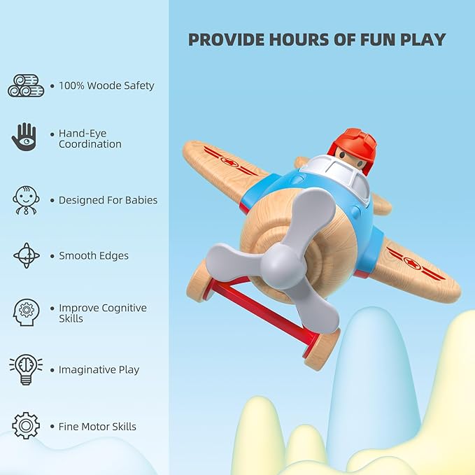 Imagination Express! Wooden Fighter Jet