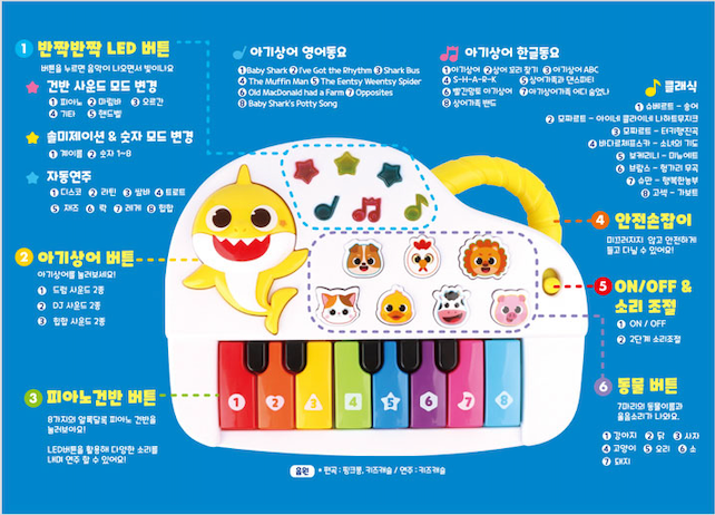 PINKFONG - Baby Shark Mini Piano