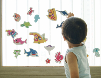 PINKFONG - Baby Shark Water Bath Play Stickers (30pcs)