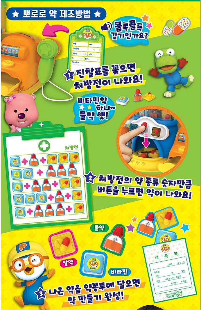 Pororo - Tiny Traveller Pharmacist Set