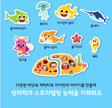 PINKFONG - Baby Shark Water Bath Play Stickers (30pcs)