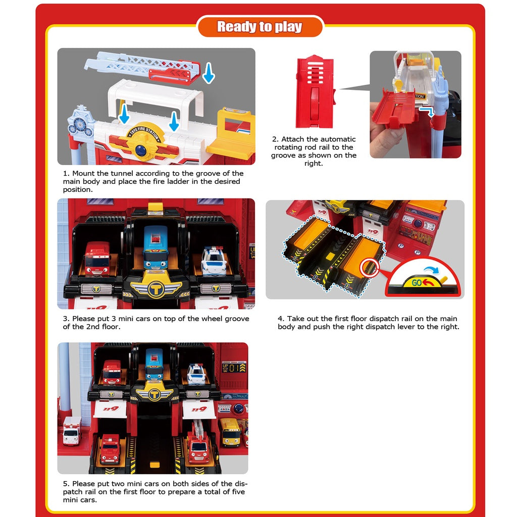 TAYO - Fire Station Play Set