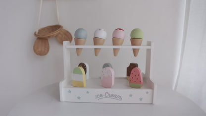 PLAYSET - Wooden Ice Cream Stand