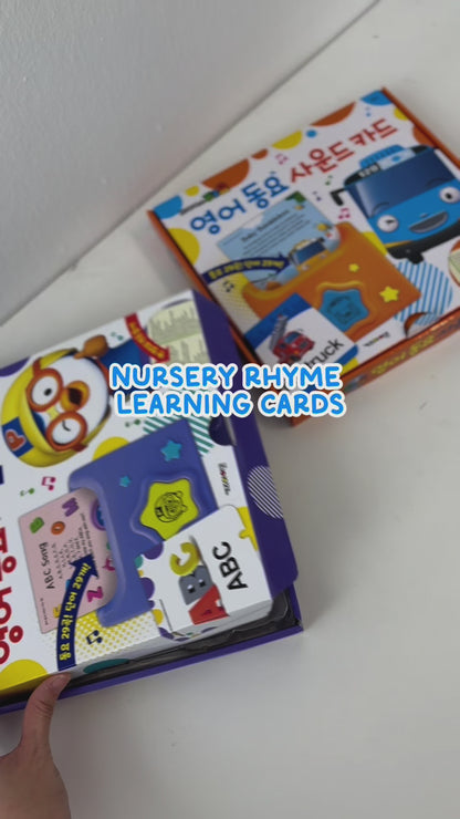 PORORO / TAYO- Learning Nursery Rhyme Sound Cards