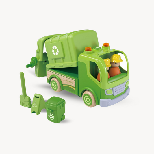 Imagination Express! Wooden Recycling Garbage Truck